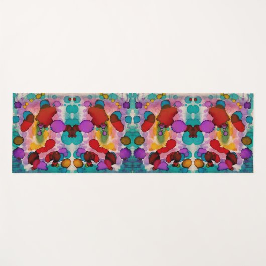 Candy Clown Yogamatte (Vorderseite (Horizontal))