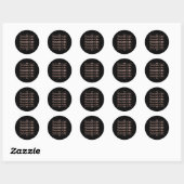 Candy Cocoa Chocolate Cake Day Süßes Geschenk Idee Runder Aufkleber (Blatt)