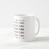 Candy Cocoa Chocolate Cake Day Süßes Liebe Geschen Kaffeetasse (VorderseiteRechts)