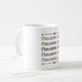 Candy Cocoa Chocolate Cake Day Süßes Liebe Geschen Kaffeetasse (Vorderseite Links)