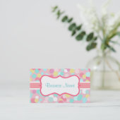 Candy Color Business Card Visitenkarte (Stehend Vorderseite)