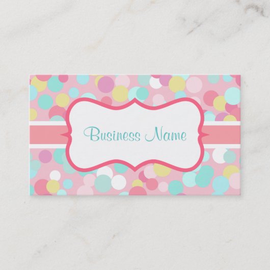 Candy Color Business Card Visitenkarte (Vorderseite)