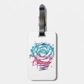 Candy Color Rose Gepäckanhänger (Rückseite vertikal)