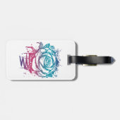 Candy Color Rose Gepäckanhänger (Rückseite horizontal)