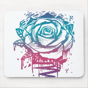 Candy Color Rose Mousepad