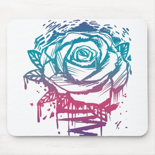 Candy Color Rose Mousepad (Vorne)