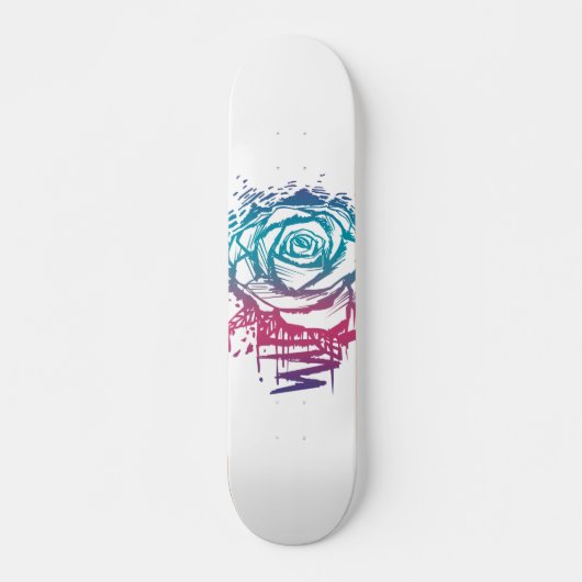 Candy Color Rose Skateboard (Vorne)