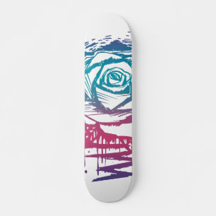 Candy Color Rose Skateboard