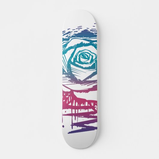 Candy Color Rose Skateboard (Vorne)