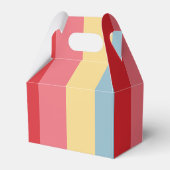 Candy Color Striped Favor Box Geschenkschachtel (Rückseite)