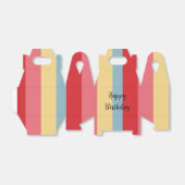 Candy Color Striped Favor Box Geschenkschachtel (Ungefaltet)
