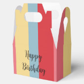Candy Color Striped Favor Box Geschenkschachtel (Geöffnet)