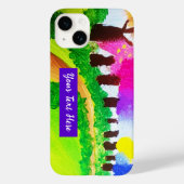 Candy Color Trees - iPhone Case (Rückseite)