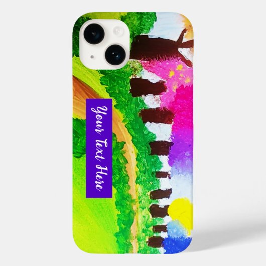 Candy Color Trees - iPhone Case (Rückseite)