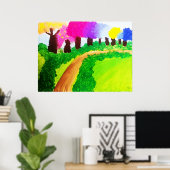 Candy Color Trees - Value Poster (Heimbüro)