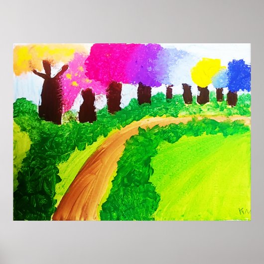 Candy Color Trees - Value Poster (Vorne)