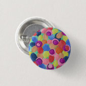 Candy Colored Blume Abzeichen Button (Vorne & Hinten)