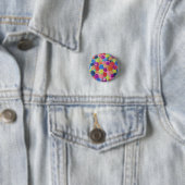 Candy Colored Blume Abzeichen Button (Beispiel)