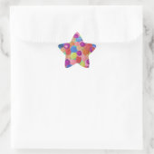 Candy Colored Blume Aufkleber (Tasche)