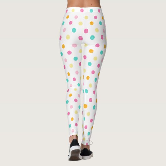 Candy Colored Polka Dots Leggings (Rückseite)
