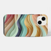 Candy Colored Wavy Stripes iPhone Hülle (Rückseite (Horizontal))