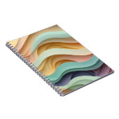 Candy Colored Wavy Stripes Notizblock (Rechte Seite)
