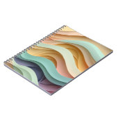 Candy Colored Wavy Stripes Notizblock (Linke Seite)