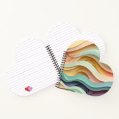 Candy Colored Wavy Stripes Notizblock (Innenseite)