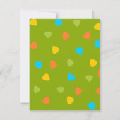 Candy Colors Dino Einladung (Rückseite)