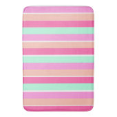 Candy Colors Stripes Badematte (Vorderseite Vertikal)