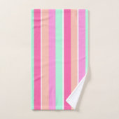 Candy Colors Stripes Badhandtuch Set (Handtuch)