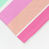 Candy Colors Stripes Fleecedecke (Ecke)