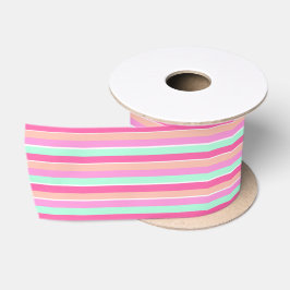 Candy Colors Stripes Satinband
