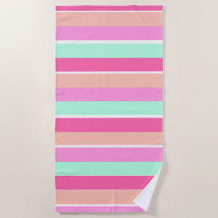 Candy Colors Stripes Strandtuch