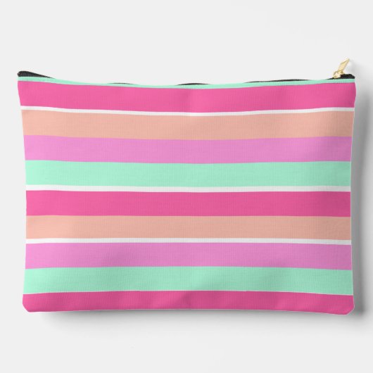 Candy Colors Stripes Zubehörtasche (Rückseite)