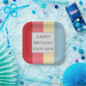 Candy Colors Vertikale Streifen Pappteller (Party)