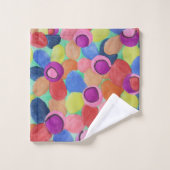 Candy Colour Blume Badezimmer Handtuch Set (Waschlappen)