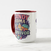 Candy Coma Survivor | Halloween  Tasse (Vorderseite Links)
