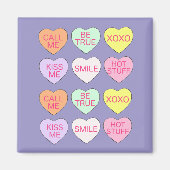 Candy Conversation Heart Liebe Valentinstag Magnet (Vorne)