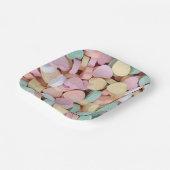 Candy Conversation Hearts Pappteller (Gewinkelt)