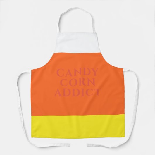 Candy Corn Addict Funny Halloween Schürze (Vorderseite)