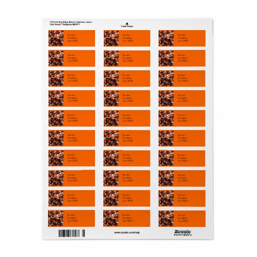 Candy Corn Address Label (Vorne)