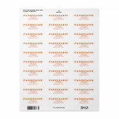 Candy Corn Address Label (Vorne)