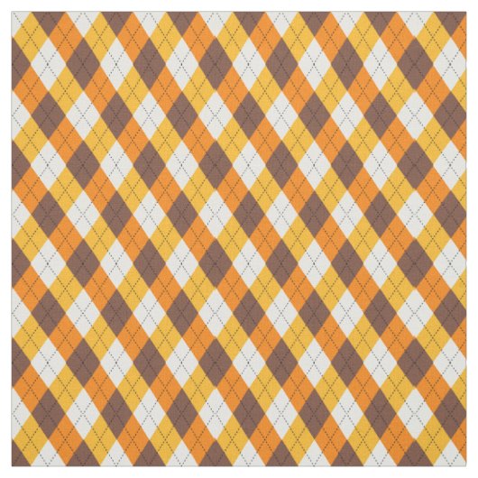 Candy Corn Argyle Herbst Diamantmuster Stoff (Muster)