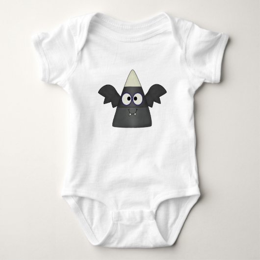 Candy Corn Bat Baby Strampler (Vorderseite)