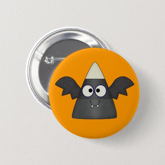 Candy Corn Bat Button (Vorne & Hinten)