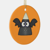 Candy Corn Bat Keramik Ornament (Rechts)