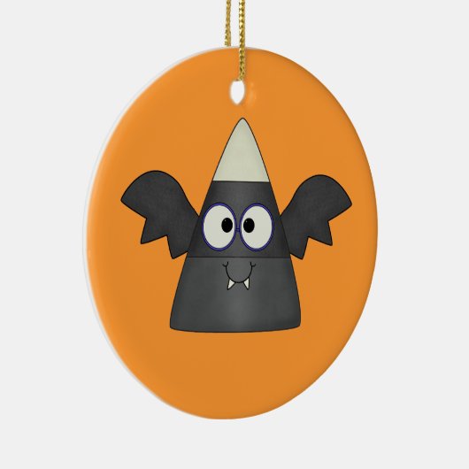 Candy Corn Bat Keramik Ornament (Rechts)