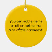 Candy Corn Bat Keramik Ornament (Hinten)