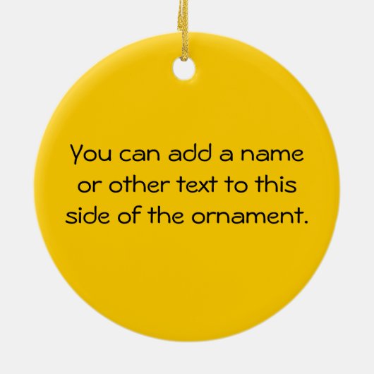 Candy Corn Bat Keramik Ornament (Hinten)